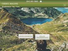 Tablet Screenshot of cherylmalone.com